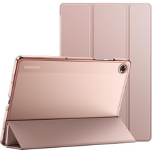 Fogy Samsung Galaxy Tab A9 Plus 11 Inç SM-X210 Uyumlu Kılıf Smart Cover Standlı Arkası Mat Şeffaf Kapak