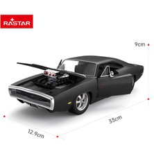 Apexma 2.4ghz Uzaktan Kumandalı Sesli ve Işıklı 1:16 Ölçek 1970 Dodge Charger R/t Araba - Dodge Charger Koleksiyonluk Model Araç