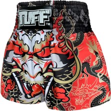 Tuff Muay Thai Boxing Shorts Dragon King In Red