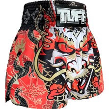 Tuff Muay Thai Boxing Shorts Dragon King In Red