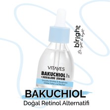 VITAYES Retinol Alternatifi Bakuchiol %1 Squalene Yapıcı Onarıcı Bio Retinol Cilt Serumu