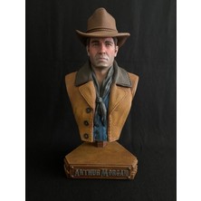 Turansoy Craft Arthur Morgan Red Dead Redemption Figür Rdr2 Arthur Morgan Büst 30CM Büyük Boy