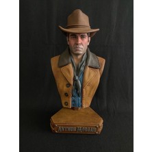 Turansoy Craft Arthur Morgan Red Dead Redemption Figür Rdr2 Arthur Morgan Büst 30CM Büyük Boy