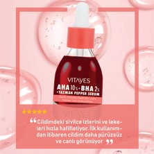 Vitayes Aha %10 Bha %2 Kırmızı Peeling Cilt Serumu ve Cadı Fındığı Glikolik Asit Yüz Toniği Cilt Bakım Seti