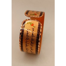 Duru Accessories Bakır Dualı ve Gül Motifli Bilezik
