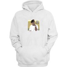 The Wert  Grand Theft Auto San Andreas Baskılı Beyaz Normal Kalıp Şardonlu Kalın Sweatshirt