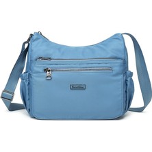 Barcelona Saten Kumaş Askılı Postacı Kadın Çantası Barcelona 2137