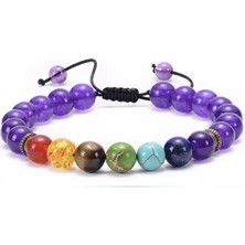 Gümüş Hediye Al Makrome Örgülü Küre Kesim Mavi Akik Doğaltaş Çakra Erkek Bileklik