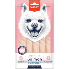 Wanpy Somonlu & Tavuklu Krema Köpek Ödülü 5 x 14 gr