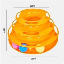 Petinka Tower Of Tracks Eğleneli Üç Katlı Kedi Oyuncağı Seti Oyuncağı