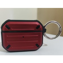 FirstModel Apple  3. Nesil Uyumlu Zırh Tank Kulaklık Kılıfı Bordo