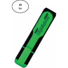 Noki 9000Y Yeşil Fosforlu Kalem 10'lu