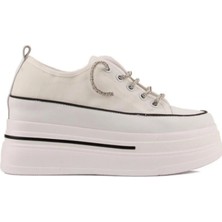 Guja 24Y345-10 Kadın Taş Bağcık Sneaker Ayakkabı