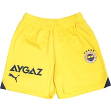 Fenerbahçe P772022 Puma Fenerbah&amp;ccedil;e S.k. 23-24 Jr &amp;ccedil;ocuk Şort ve Kapri Sarı