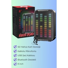 Bakeey Taşınabilir Bluetooth Karaoke Hoparlör Rgb Işıklı Mikrofonlu Amfi Hoparlör Android - Iphone Uyumlu