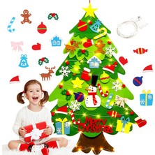 Pengfushop4 D Stili Çocuklar Dıy Süsleme ile Noel Ağacı Oyuncak Keçe Çocuk Ev Mutlu Noeller Noel Dekor Noel Baba Yeni Yıl Ağacı Noel Çocuk Hediyeleri (Yurt Dışından)