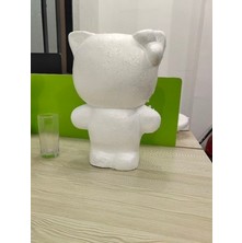 Pengfushop4 Yüksek 40CM Kt Kedi Stili Polistiren Strafor Köpük Hayvan Modeli Şekli Beyaz Toplar El Sanatları Çocuklar Için Dıy El Yapımı Malzemeler Birçok Stil Boyutu (Yurt Dışından)