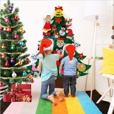 Pengfushop4 Noel Ağacıc Tarzı Çocuklar Dıy Keçe Noel Ağacı Noel Dekorasyonu Ev Navidad Yeni Yıl Hediyeleri Noel Süsleri Noel Baba Noel Ağacı (Yurt Dışından)