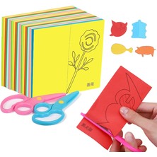 Pengfushop4 48 Cs 1 Makas Stili Kağıt Kesim Seti Kağıt Kesme Veya Beceriler Etkinlik Kesme Kitabı Çocuk El Sanatları Oyuncak Kitleri Çocuklar Için Güvenli Olan Okul Öncesi Veya (Yurt Dışından)