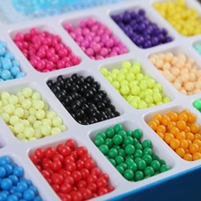 Pengfushop4 24 Renk 7200 Stili Sihirli Su Yapışkan Boncuk Oyuncaklar Dıy Aquabeads El Yapımı Boncuk Oyuncak Eğitici Bulmaca Çocuk Kız Erkek Için Hama Aqua Boncuk (Yurt Dışından)