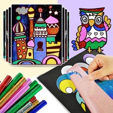 Pengfushop4 Ahşap Kalem Stili Dıy Karikatür Sihirli Transfer Boyama El Sanatları Çocuklar Için Sanat ve El Sanatları Oyuncaklar Çocuklar Için Yaratıcı Eğitici Öğrenme Çizim Oyuncaklar (Yurt Dışından)