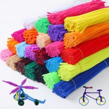 Pengfushop4 100 Adet Radom Renk Stili Et Eğitici Oyuncaklar Montessori Materyalleri Şönil Çocuk Çubukları Bulmaca Zanaat Renkli Boru Büküm Çubuk El Yapımı Dıy Oyuncaklar (Yurt Dışından)
