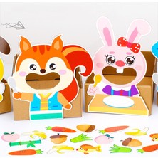 Pengfushop4 Fil Tarzı Komik Dıy Yem Hayvanlar Bulmaca Oyuncaklar Anaokulu Montessori Hayal Gücü Geliştirmek Çocuklar Çocuk Eğitici Oyuncaklar Zanaat Oyuncaklar (Yurt Dışından)