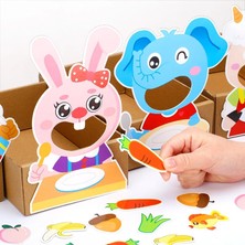 Pengfushop4 Fil Tarzı Komik Dıy Yem Hayvanlar Bulmaca Oyuncaklar Anaokulu Montessori Hayal Gücü Geliştirmek Çocuklar Çocuk Eğitici Oyuncaklar Zanaat Oyuncaklar (Yurt Dışından)