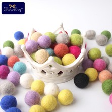 Pengfushop4 Şarap Tarzı % Yün Keçe Toplar Dıy Toplar Asılı Aksesuarlar Şeker Renk Pom Pom Topu Çocuklar Için Parti El Sanatları Çocuk Oyuncakları (Yurt Dışından)