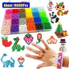 Pengfushop4 24RENK 3600 Adet Tarzı 4.5 mm Antistres Boncuk Sevimli Yaratıcı Sihirli Dolum Bulmaca Aquabeads Su Püskürtme Boncuk Seti Top Çocuk Oyunları 3D Dıy Eğitim (Yurt Dışından)