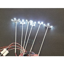 Pengfushop4 2 Adet 3 Ab Güç Stili Ho Ölçekli Model Aydınlatma Kulesi 12V Kule Işıkları Modeli Işık Düzeni Elektrik Direği Traingardenplaygroundstadium Tepegöz Lambası (Yurt Dışından)