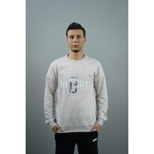 YGZ City Night Baskılı Erkek Sweatshirt