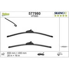 Valeo Silecek Süpürgesi Ön Muz Tipi Silencio (Sesizlik) Subaru Wrx V10 2014- (650MM+400MM)