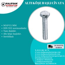 Kalıpsan Altı Köşe Başlı Civata M10*15 mm (50 Adet)