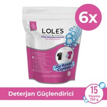 LOLE'S Toz Leke Çıkarıcı, Çamaşırlar Için, 6 X 750g, Bebek Için Güvenli, Klor Ve Çamaşır Suyu Içermez