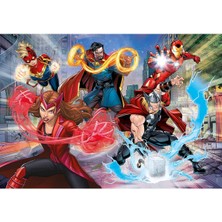 Clementoni 104 Parça Supercolor Glitter Effect Puzzle: Marvel Avengers