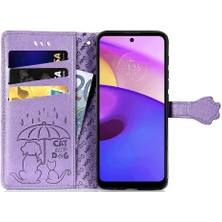 Bdt Shop Moto E40 Darbeye Kapak Kapak Karikatür Hayvanlar Için Kılıf Kısa Kayış Vaka (Yurt Dışından)