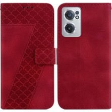 Bdt Shop Oneplus Nord Ce 2 5g Için Telefon Kılıfı Cüzdan Kabartmalı Desen Kart Yuvası Pu (Yurt Dışından)