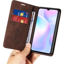 Bdt Shop Xiaomi Redmi 9A Için Kılıf Folio Cüzdan Pu Deri Manyetik Koruyucu (Yurt Dışından)