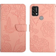 Bdt Shop Umidigi A7 Pu Deri Kapak Kapak Çiçekler ve Kelebekler Için Kılıf (Yurt Dışından)