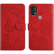 Bdt Shop Umidigi A7 Pu Deri Kapak Kapak Çiçekler ve Kelebekler Için Kılıf (Yurt Dışından)