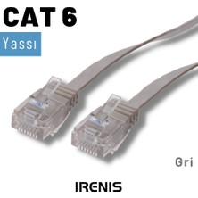 IRENIS 50 cm Cat6 Kablo Yassı Ethernet Network Lan Ağ Internet Kablosu