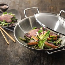 Zwilling Plus Cam Kapaklı Wok Tencere