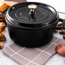 Staub La Cocotte Döküm Tencere Siyah 24Cm