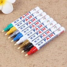 Mingjinshop3 08 2 Adet Tarzı 12 Renk Boya Marker Kalem Su Geçirmez Çabuk Kuruyan Yağlı Mürekkep Solmaz Araba Lastiği Lastik Sırtı CD Metal Kalıcı Boya Marker Fiber Ucu (Yurt Dışından)