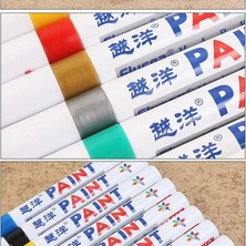 Mingjinshop3 08 2 Adet Tarzı 12 Renk Boya Marker Kalem Su Geçirmez Çabuk Kuruyan Yağlı Mürekkep Solmaz Araba Lastiği Lastik Sırtı CD Metal Kalıcı Boya Marker Fiber Ucu (Yurt Dışından)