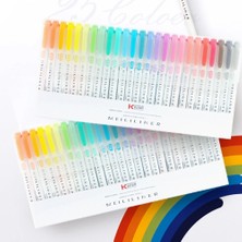 Mingjinshop3 25 Adet Tarzı Çift Kafa Floresan Fosforlu Kalem Işaretleyiciler Pastel Çizim Kalem Öğrenci Okul Ofis Malzemeleri Için Sevimli Kırtasiye (Yurt Dışından)