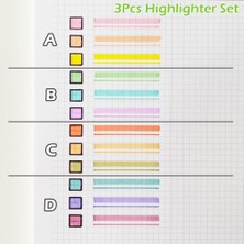 Mingjinshop3 6 Renk-E Stili Marker Kalem Seti Pastel Fosforlu Çift Ucu Marcadores Dıy Dergisi Scrapook Okul Malzemeleri Kırtasiye (Yurt Dışından)