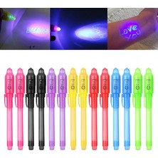 Mingjinshop3 8 Adet Tarzı Adet Uv Işık Kalem Görünmez Sihirli Kalem Gizli Floresan Kalem Yazma Pedi Çocuklar Için Çocuk Çizim Boyama Kurulu SP99 (Yurt Dışından)