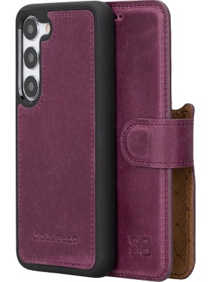 Bouletta Samsung Galaxy S24 Serisi Cüzdanlı Çıkarılabilir Deri Kılıf - S24 Plus / Mor